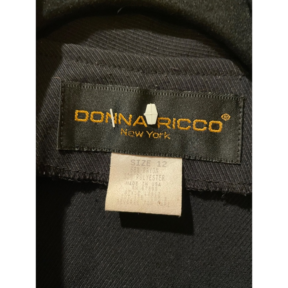 Donna Ricco vintage NY black dress - Picture 5 of 11